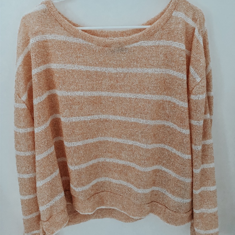 urban outfitters yellow stripe pullover